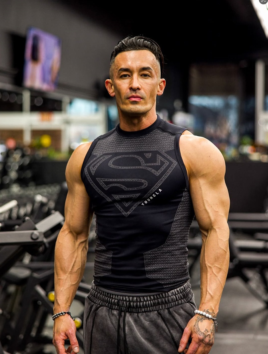 sum mer new Men's 2026 new Print Fitness Athletic Sleeveless Vest Quick Dry Gym Workout Top Bodybuilding Muscle Vest Man Tops