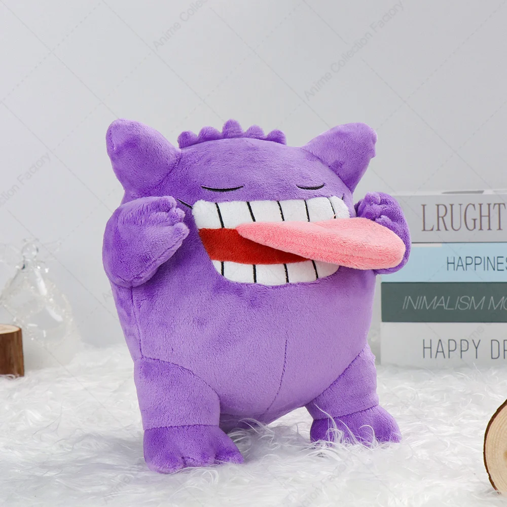 New Pokemon Sleeping Gengar Plush Toys Anime Pocket Monster Mega Gengar Peluche Dolls Birthday Kids