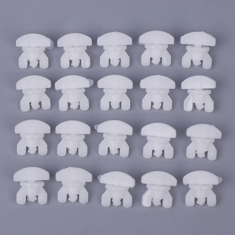 Set Of 20Pcs White Plastic Curtain Track Stoppers Easy Installation Drapery Rails Sliding Gliders Curtain