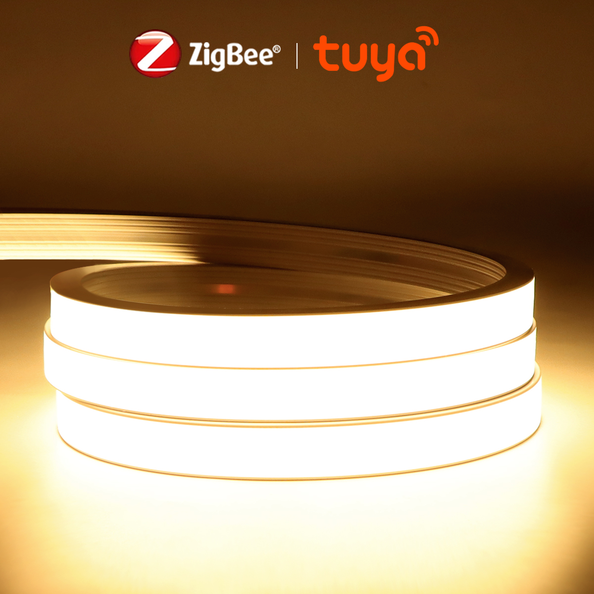ZigBee COB LED Strip 5V USB Tuya Wifi Smart Dimmer Switch Neon Lights With Dimmable LED Controller Halloween Decoratio