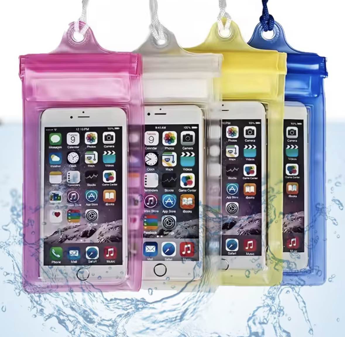Universal Waterproof Mobile Phone Pouch - Touch Screen Friendly (Neck Hanging Case)