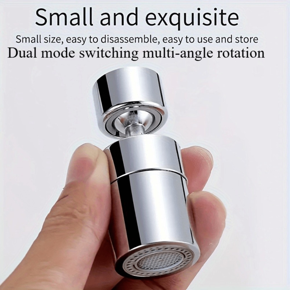 360° Rotating Faucet Sprayer Dual Mode Upgraded Anti-Splash Faucet Extender Water Saving Easy Install for Kitchen Bathroom 1PC