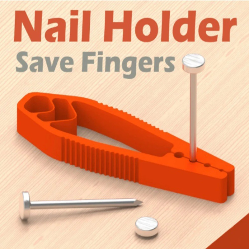 1pc Portable Nail Fixer Tool Woodworking Nail Fixer Plastic Sliding Joint Pliers Protect Fingers for Maintenance and Woodworking