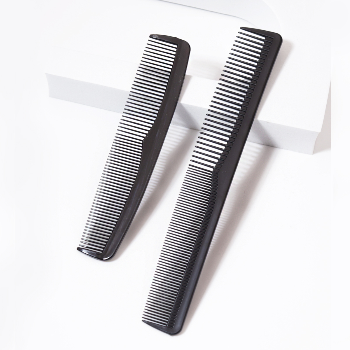 2pcs comb set, anti-static and heat-resistant comb, fine plastic comb for women and men's pockets,Special for real hair