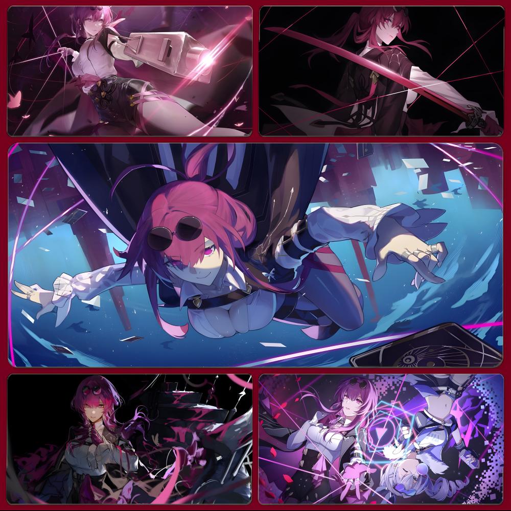 Honkai Star Rail charming Mouse Pad Large Gaming Mousepad with Stitched Edges Thickened Desk Mat PC