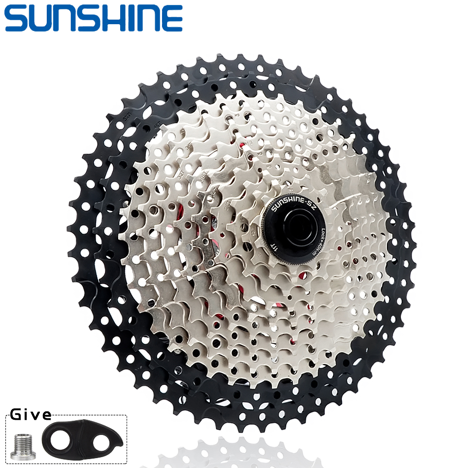 GOLDIX MTB Cassette K7 8/9/10/11/12 Speed 36/40/42/46/50/52T SUNSHINE Bicycle Freewheel Bicycle Sprocket for Shimano/SRAM