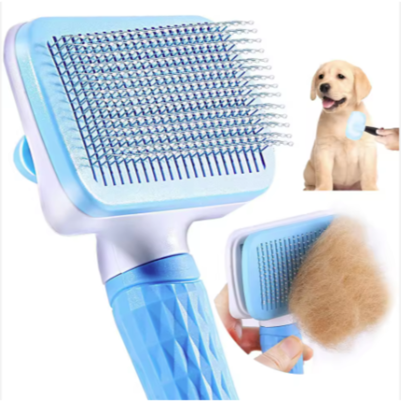 Pet Hair Remover Comb One Click Self Cleaning Brush for Dogs Cats Grooming Tool Effectively Remove Loose Floating Fur Shedding