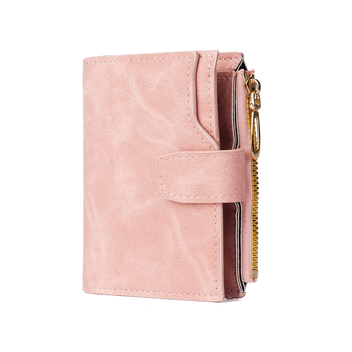 Retro Cross-Border Ladies Wallet Multi-Card Slot Document Bag High-End Short Coin Purse Women's Clutch Card Storage