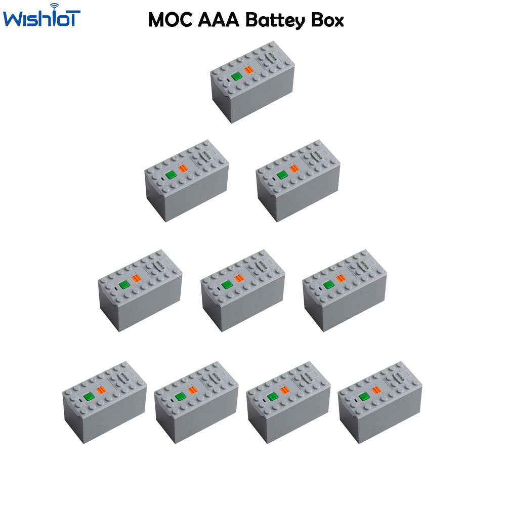 88000 Building Block Power AAA Battery Box Technical Parts MOC Train Car compatible with legoeds