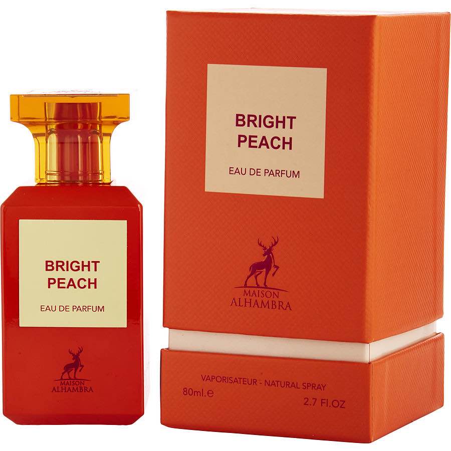 Bright Peach Maison Alhambra Eau De Parfum For Women And Men 80 Ml 100% Original