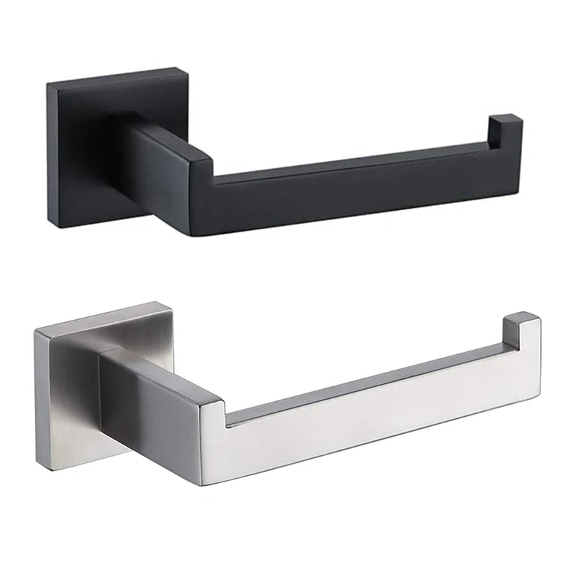 Kitchen Toilet Paper Holder Wall Mount Tissue Roll Hanger Stainless Steel Towel Rack Bathroom Accessories B
