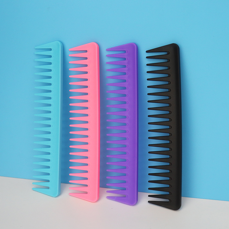 1pcs Resin Wide Tooth Curly Hair Salon Hairdressing Comb Hairbrush