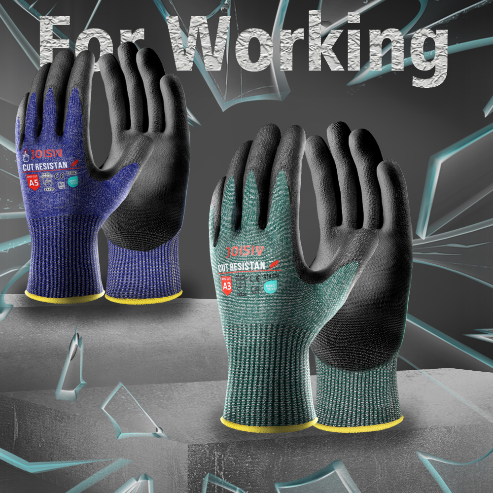 2 Pairs Cut-Resistant Work Gloves eaturing Non-Slip, Breathable, And Durable Materials for Touchscreen Use for Cutting work