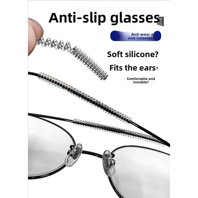 Anti Slip Glasses Silicone Ear Hooks for Sports Non Slip Eyewear Retainer Frame Grips to Prevent Falling Off