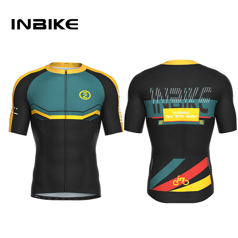 INBIKE Cycling Jersey 2025 MTB Summer Breathable Quick-dry Non-slip Outdoor Cycling Mountain Hiking Fitness Cycling Clothing