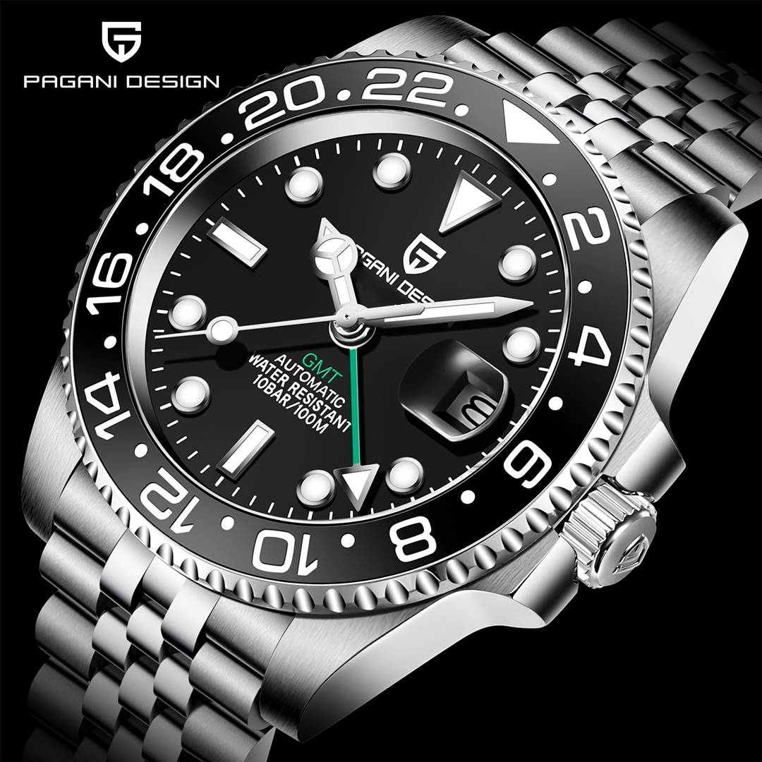 PAGANI DESIGN Men Watch Top Brand Luxury Mechanical Watch Stainless Steel 100m Waterproof Automatic Watch Man Reloj Hombre 2026