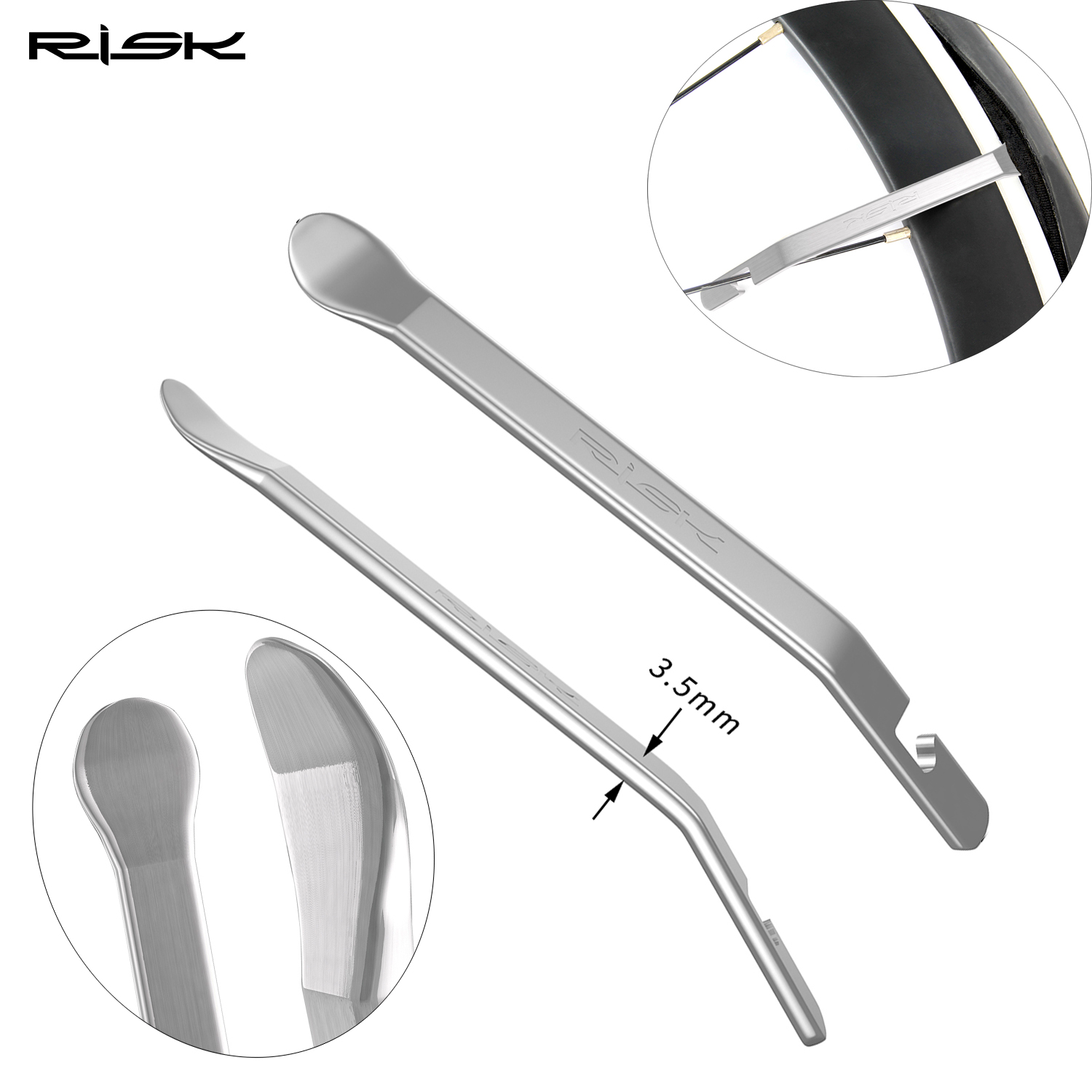 3PCS Bicycle Tyre Lever Tube Repair Service Carbon Steel Heat Treatment Cycling Tool Bike Tire Opener Crow Bar Remover Tool