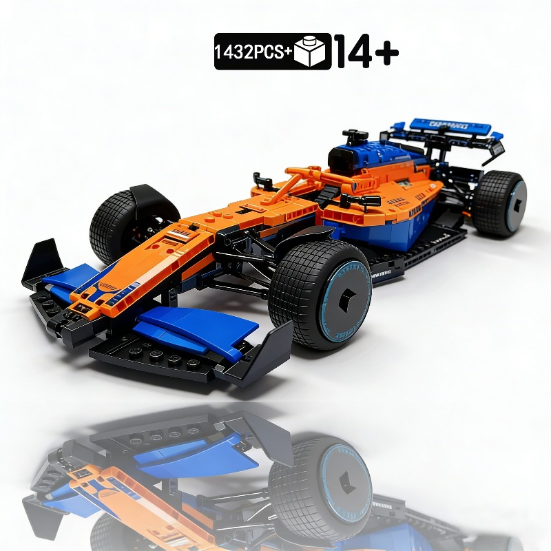 2026 New 1432PCS Technical Racing Car Building Blocks - MOC Supercar Model High-Tech Assembly Bricks Toys for Car Lovers