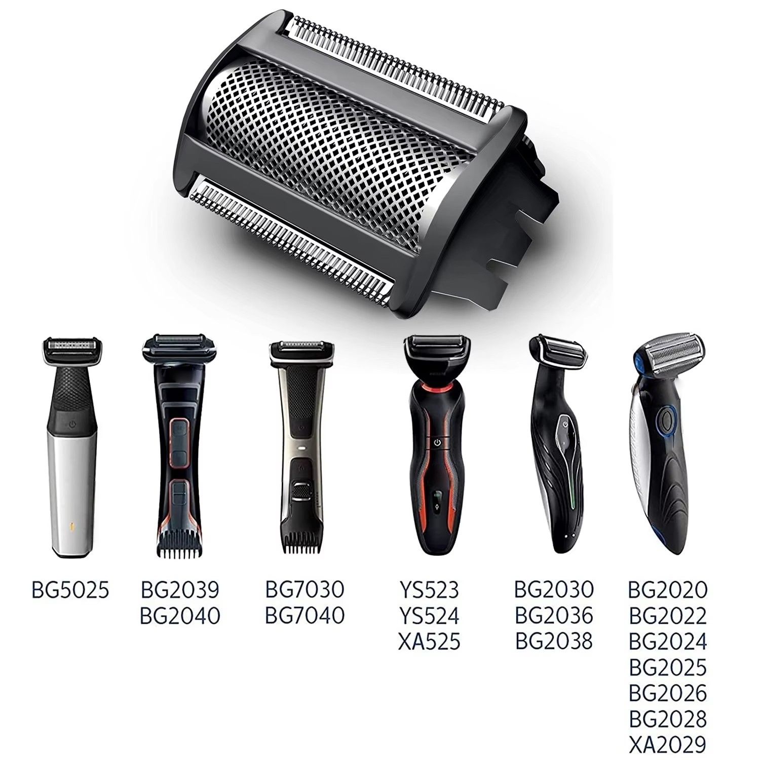 Professional Replacement blade Head For Norelco Bodygroom Series 7000(BG204x),Series 3000(BG203x),Series 3000(BG202x)