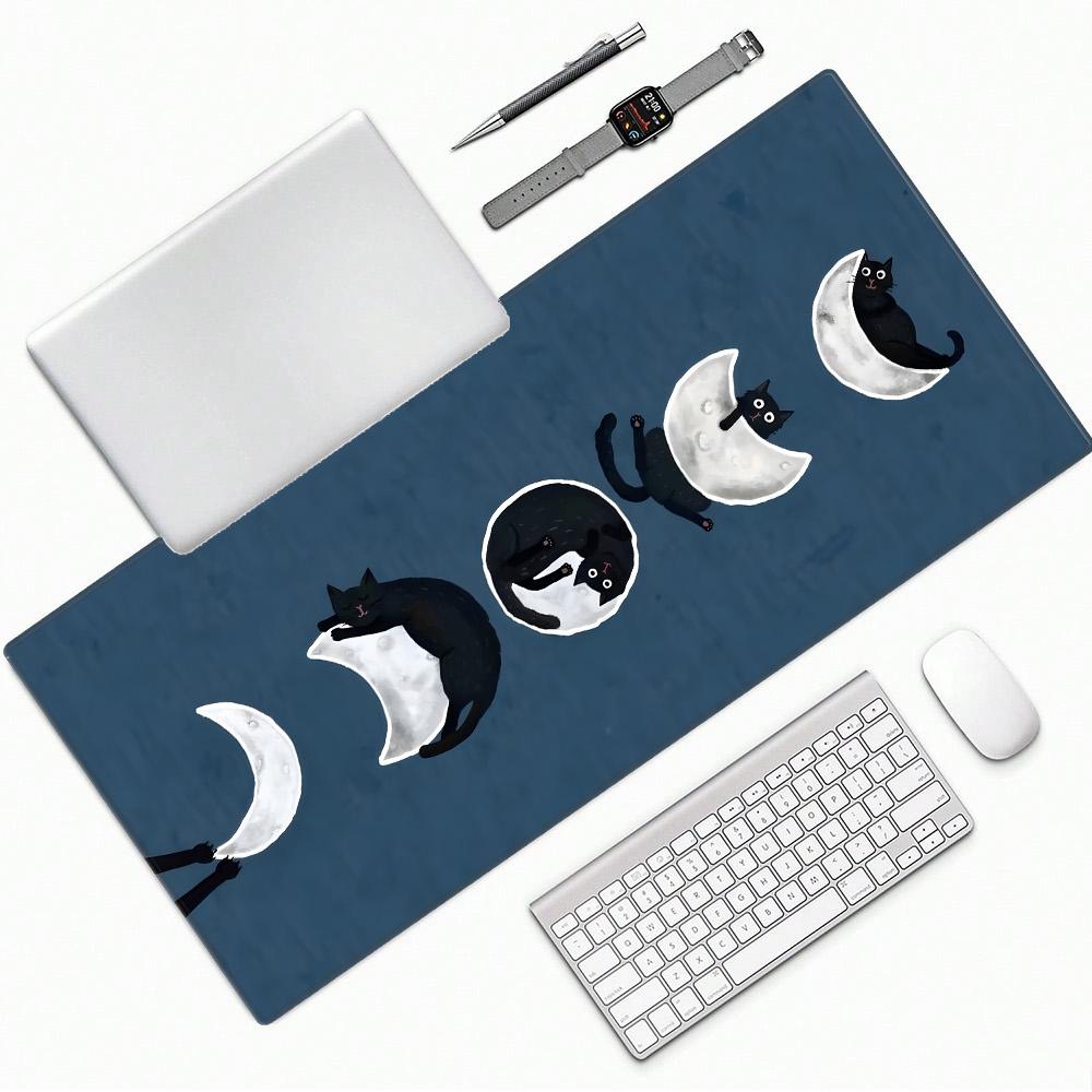 Mouse carpet XXL mouse mat Gaming mouse mat Cute Cat Mouse Computer mouse mat Minimalist desk mat Desk mat Pad