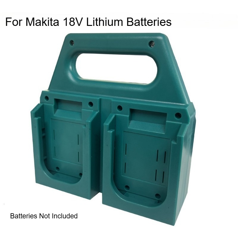 4-Compartment Portable Battery Organizer For Makita Batteries High Temperature Resistant Storage Box for Power Tool Battery