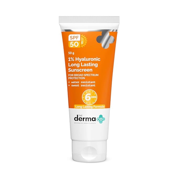 The Derma Co 1% Hyaluronic Sunscreen SPF 50 Aqua Gel PA++++ 80gm