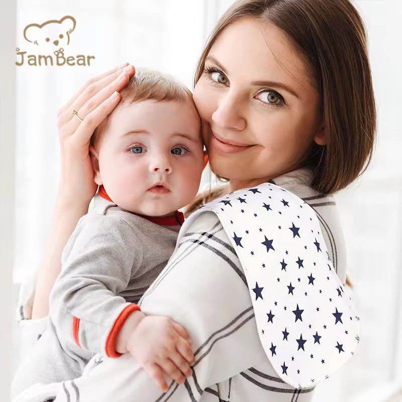 Baby Hub- 1 pcs Baby Bibs Burp Cloths For Baby Boys And Girls Ultra Absorbent Burping Cloth Unisex Fashion Newborn Towel