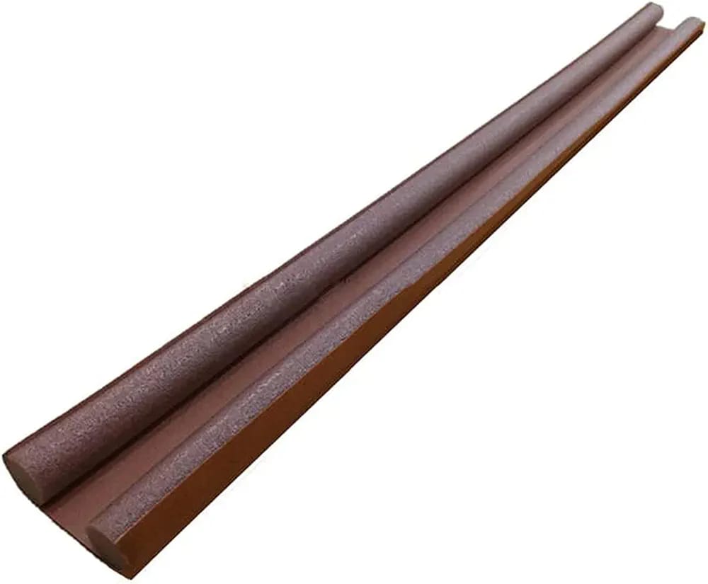 Good Wish Door Sealers for Bottom of Door, Door Bottom Sealing Strip, Door Closer, Pack of 2, Size 36 inch, Brown