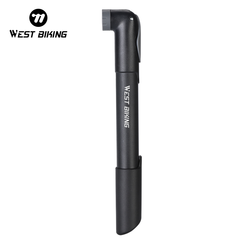 WEST BIKING Mini Bike Pump 120PSI Portable Hand Pump For Schrader/Presta Valve MTB Road Bicycle Tire Inflator Bike Accessories