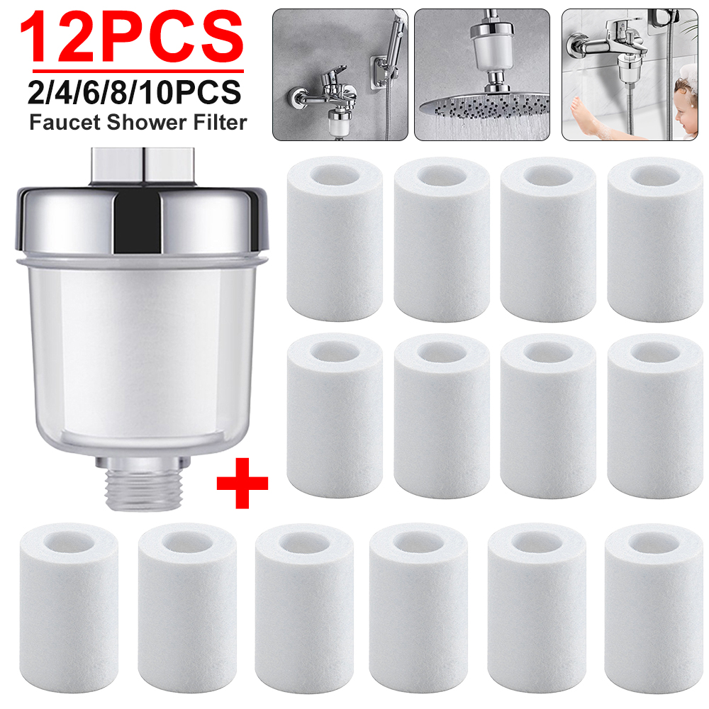 Universal Filter PP Cotton Shower Bath Sprayer Strainer Faucet Water Purification Chlorine Kitchen Bathroom Fittings