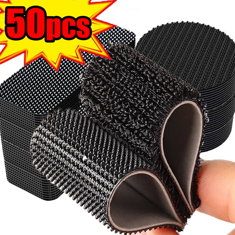 Tape Super Strong Adhesive Strap Scratch Sticker Strip Attaches Cable Organizer DIY Carpet Fasteners Auto
