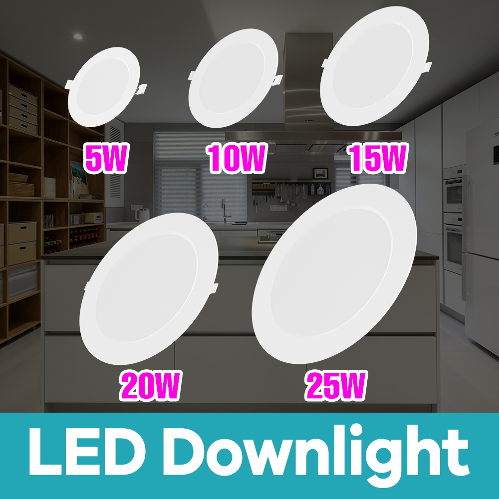 Spotlights LED Ceiling Downlight AC220V 5W 10W 15W 20W 25W Recessed Round Lamp Spot LED Dowm Light Hidden Indoor Lighting