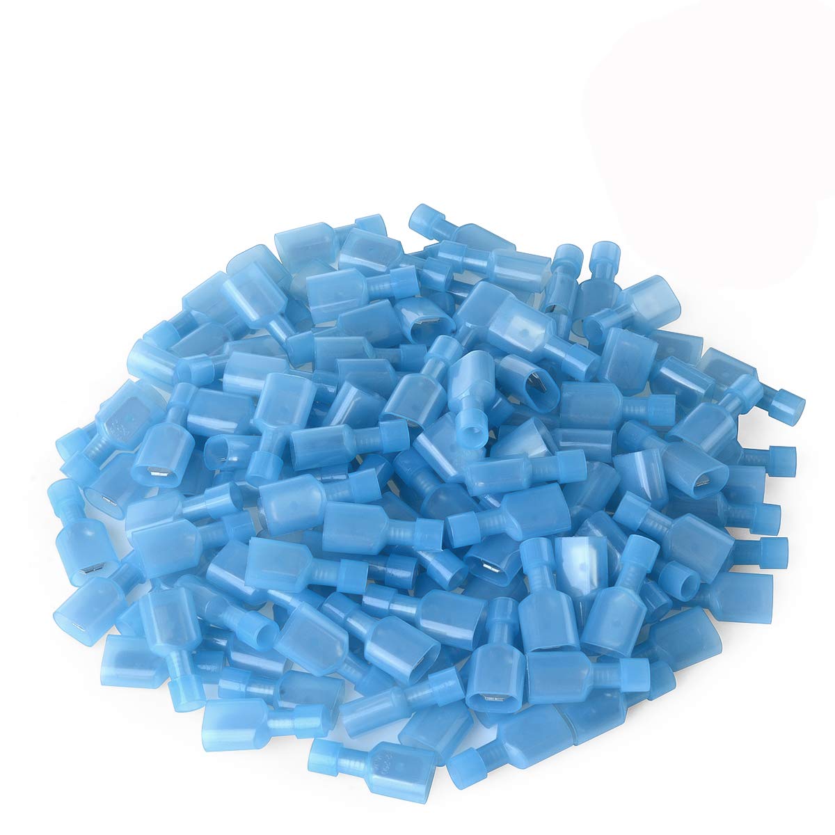 100 Pcs 16-14 AWG Nylon Female/male Spade Connectors Quick Disconnect Wire Terminals Insulated Wire Crimp Connectors Blue