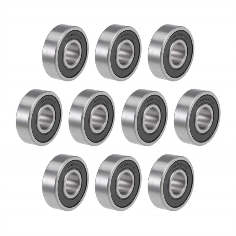 10PCS ABEC-5 6000 2RS 6000RS 6000-2RS 6000 RS 6000-2RSH 10x26x8 10*26*8 mm Rubber seal High quality Deep Groove Ball Bearings
