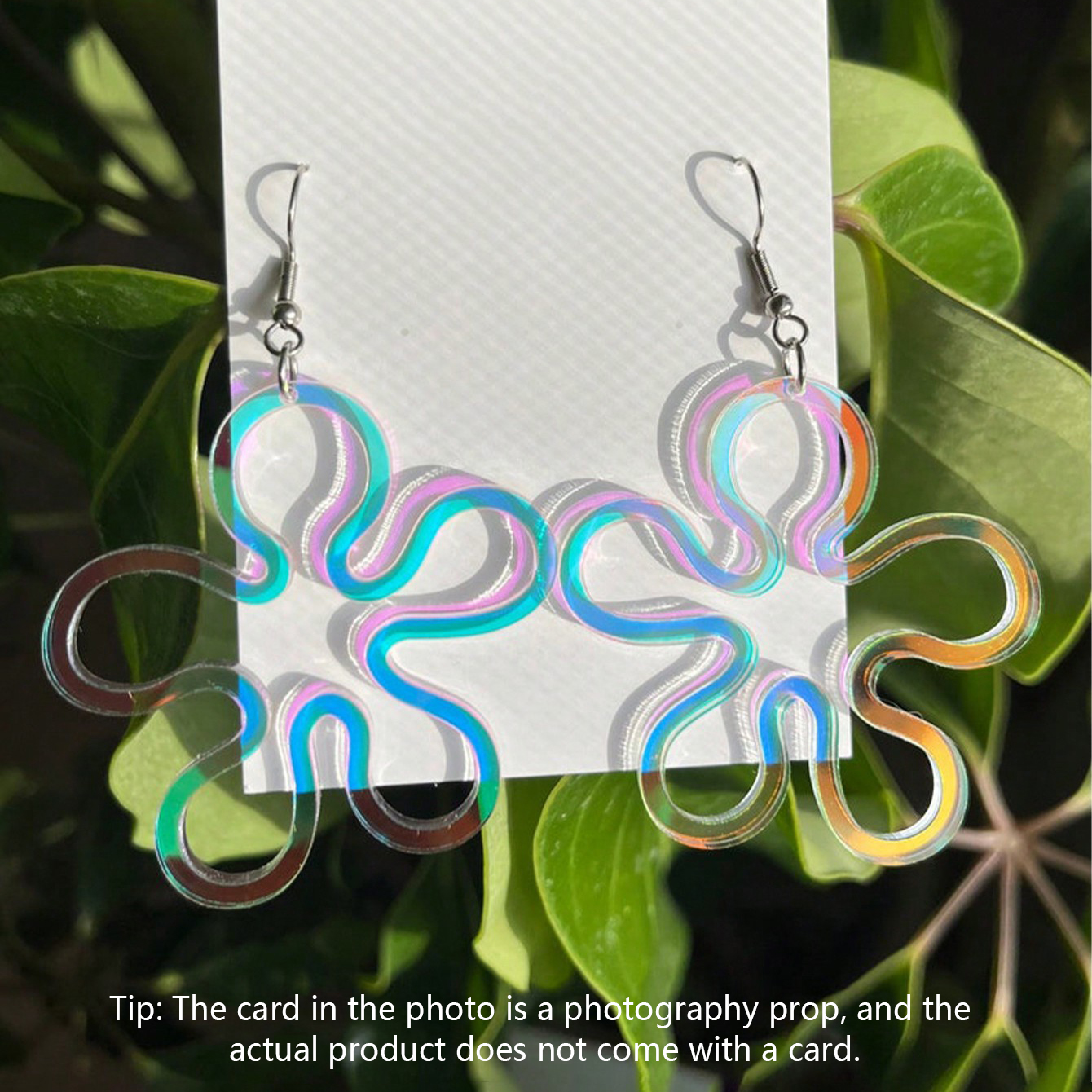1 pair of y2k neon rainbow flower pendant earrings, suitable for women's holidays, birthdays, parties, jewelry
