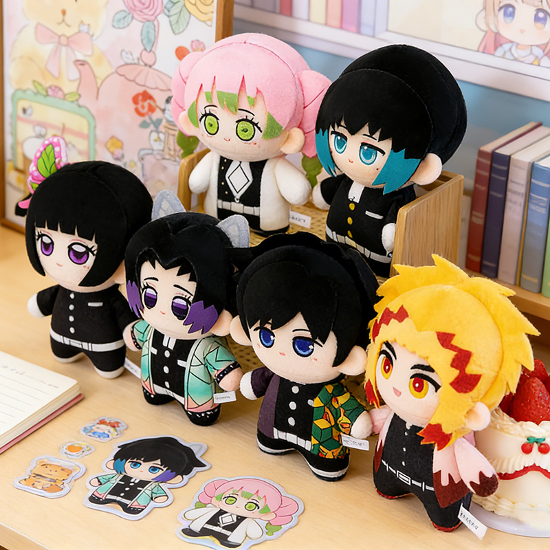 AA HOT Bandai Nezuko Game Peripheral Children's Doll Kawaii Pillow Product Japanese Anime Ghost Slayer Blade Plush Doll Tanjiro