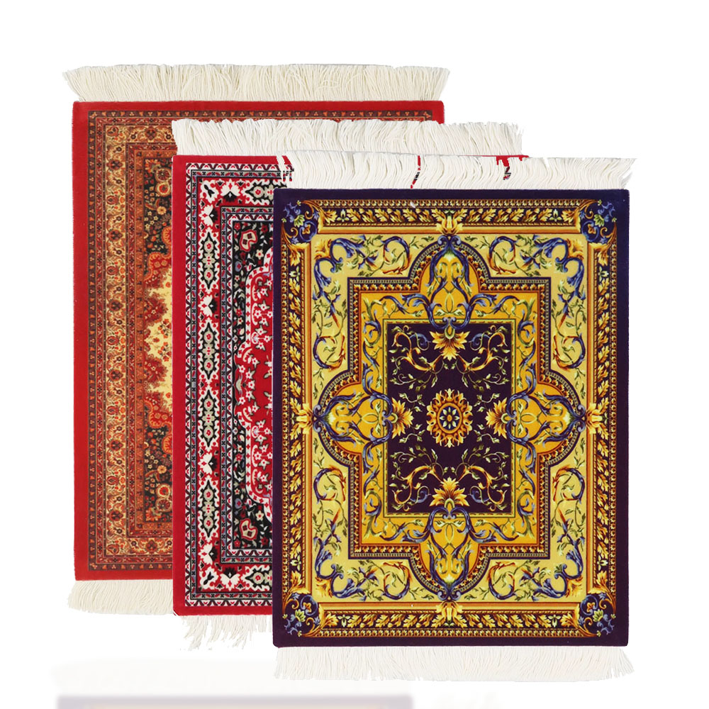 Small Persian Rug Desk Mat With Pattern Mouse Pad Aesthetic Desk Accessories Pads Notbook Gamer Mouse Mat Company Computer Mats