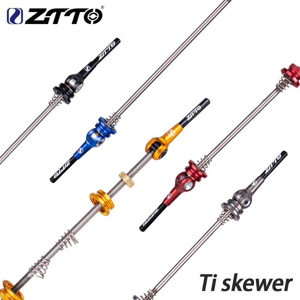 ZTTO MTB Eccentric QR Titanium Alloy Skewer 52g TI Ultralight Wheel Hub Skewer 9mm 5mm Quick Release 100 135mm Axle 9x100 10x135