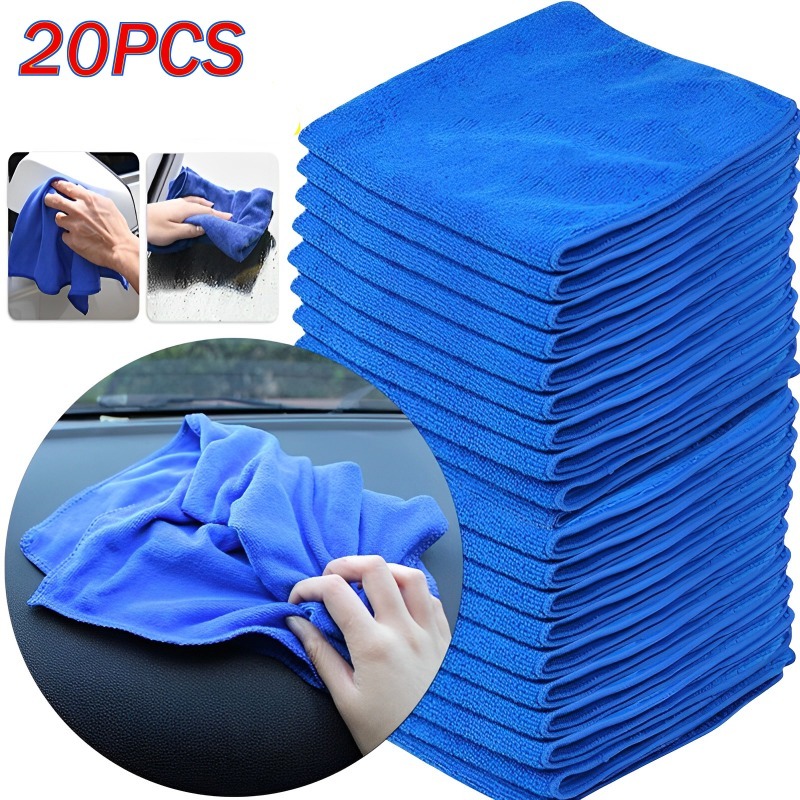 Microfiber Towel Super Absorbent Car Wash Cleaning Drying Cloth Multiple Size Colors Car Motorcycle Household Care Detailing