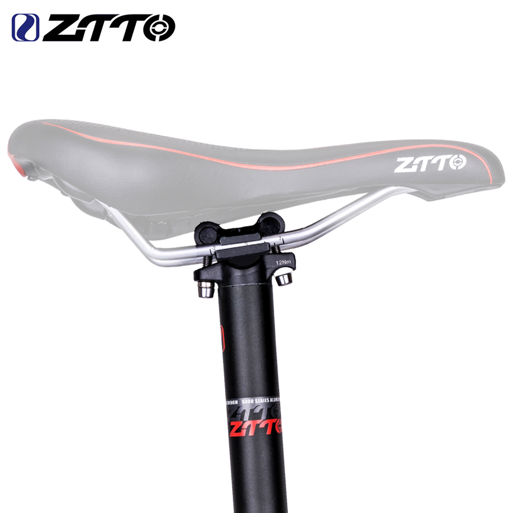 ZTTO Bicycle Seat Post Straight Head Seatpost Superlight Aluminum Alloy MTB Road Cycling Bike Saddle Tube 27.2 28.6 31.6 350mm