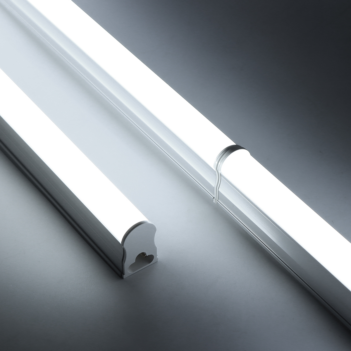 1-6PCS 220V EU Power Plug Under Cabinet Light T5 LED Tube Lamp 50cm Home Lighting Fluorescent Lamp With Push Button Switch