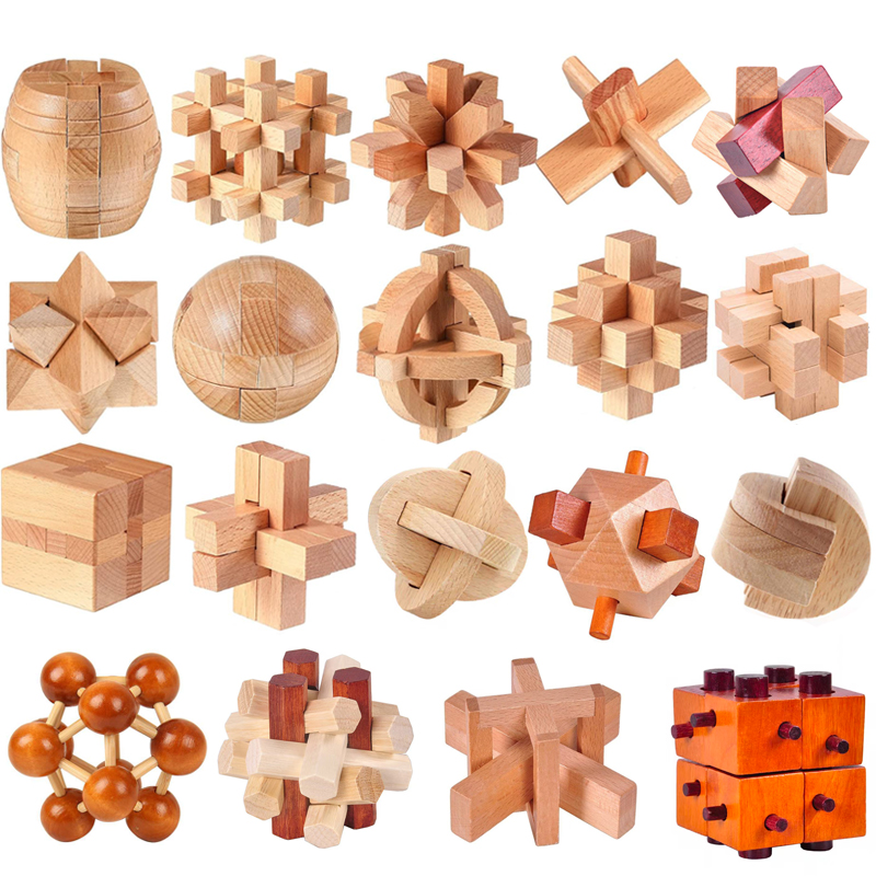 WeiCheng Luban Lock Puzzle Unlock Interlock Game IQ Test Brain Teaser for Mental Challenge Educational Toys Kids Adults