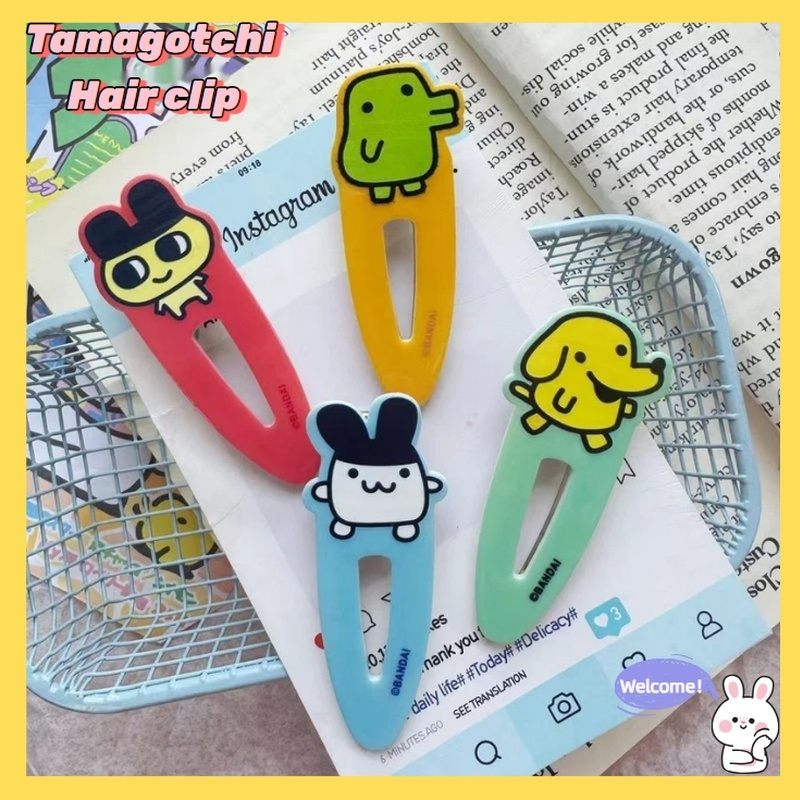 Cute Tamagotchi Water Drop Duckbill Clip Japanese Cartoon Cute Girl Heartbreak Hairpin Bangs Side Clip for Girls Toy & Hobbies
