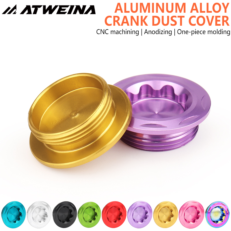 ATWEINA Mountain Bike Colored Aluminum Alloy Crank Cap Screws With Included Hexagonal Wrench Tool Bicycle Accessory