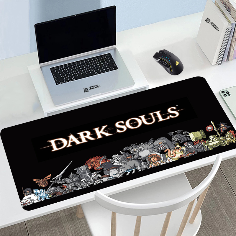 Pink Art Gaming Mouse Pad Kawaii Desk Mat Non-Slip Keyboard Pad Smooth Table Mat for Gamer PC Laptop Computer Accessories