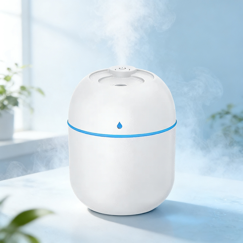 Portable Water Drop Humidifier White USB Desktop Indoor Air Atomization Humidifier Household Mute Large Spray Humidifier