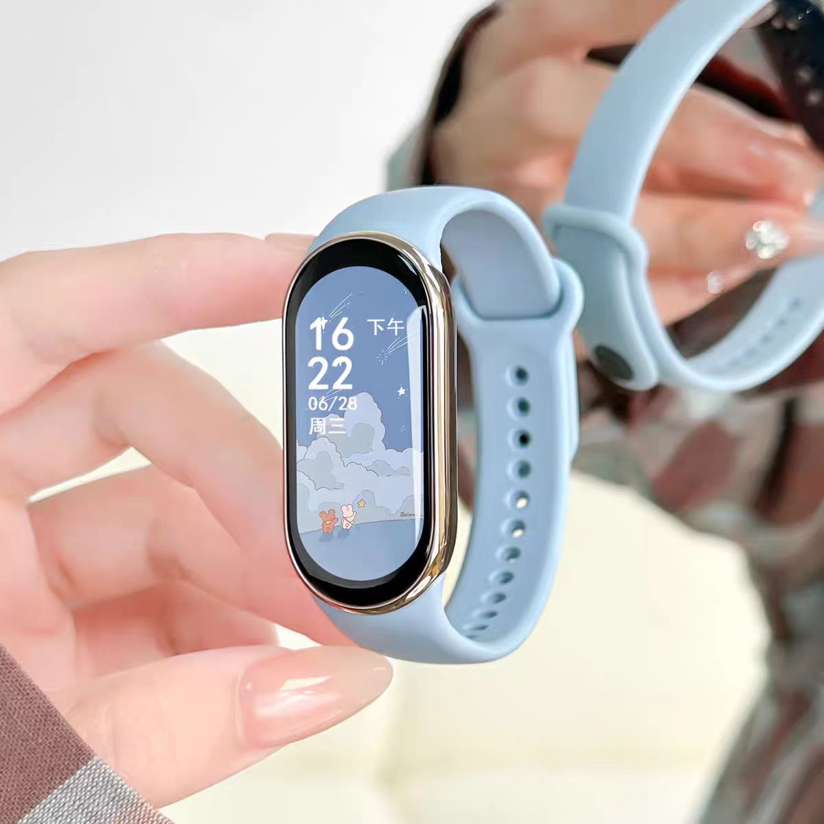 Soft Silicone Strap For Xiaomi Band 10 9 8 Replacement Metal Connector Sports Bracelet Xiaomi MiBand 10 9 8 Correa Accessories