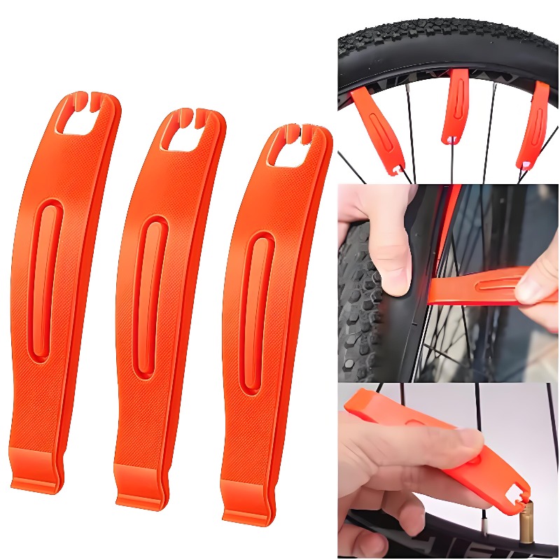3pcs Bicycle Tyre Tire Lever Bike Crowbar Removal Tool Portable Mountain Road Bike Wheel Tire Repair Tool Cycling Accessories