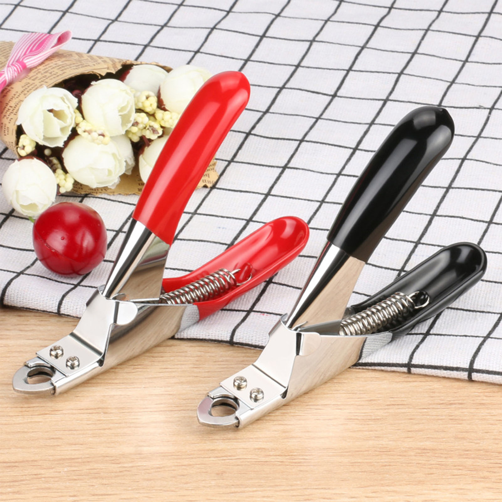 1pc Pet Claw Clipper Trimmer Stainless Steel Non-Slip Handle Nail Clipper for Dogs Toenail Clippers Dog Nail Cutter Pet Supplies