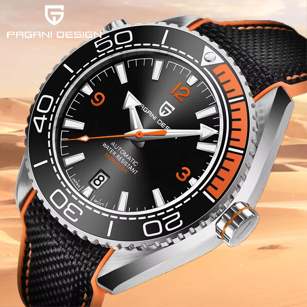 PAGANI DESIGN 2026 New PD-1679 Men's Watch Japan 8215 Movement Mechanical Watch Sapphire Glass 100M Waterproof Automatic Watches